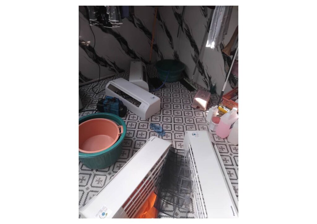 Pekerjaan saat Cuci AC Di Cipinang Muara