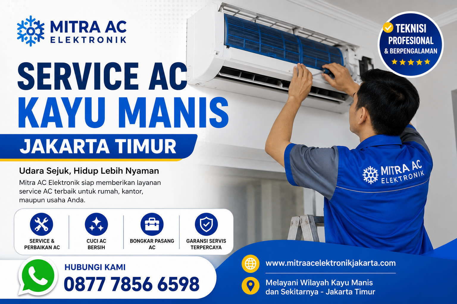 Service AC Kayu Manis Jakarta Timur Bergaransi